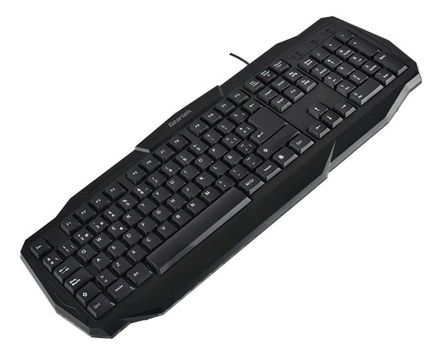 Teclado Geartek Gamer Usb Alambrico Con Luces Rgb Color del teclado Negro