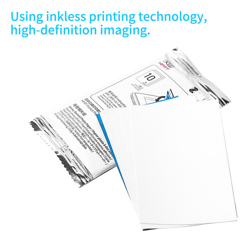 Hprt 10 Hojas De Papel Adhesivo P 2x3 Para Impresora Portáti