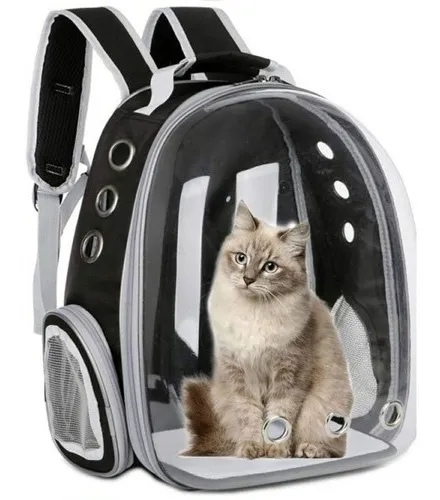 Maleta Morral Transparente Gato Mascotas Cuotas sin inter s