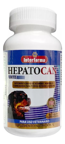 Hepatocan Forte Interfarma 60 Comprimidos Masticables