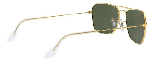 Lentes De Sol Ray-ban Aviator Caravan Rb3136 Protección Uv Dorado Green Polished Gold Polished Gold/transparent