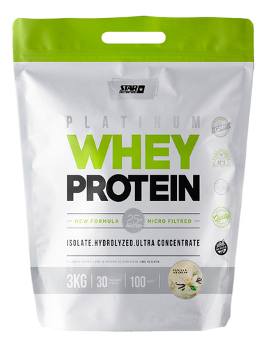 Star Nutrition Platinum Whey Protein Zipper Pack 3kg