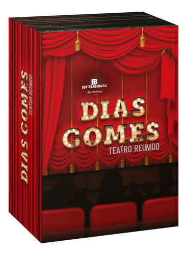 Livro Box Teatro de Reunido Dias Gomes Edição 1 capa dura 2022 Português editora Bertrand Brasil