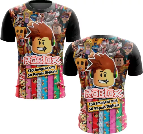 Camiseta Blusa Infantil Roblox Rosto Personalizado Linda Top