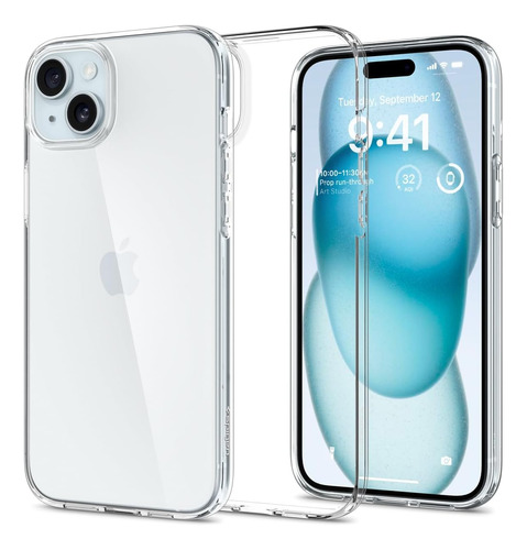 Spigen Liquid Crystal Diseñado P/ iPhone 15 Plus Transparent