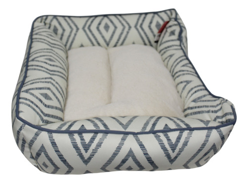 Cama moises para perros rectangular Bestia Peluda Emma 60x48x18cm color beige
