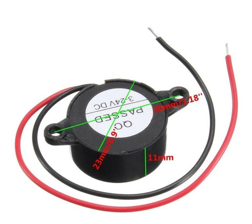 Imagen 4 de 8 de Buzzer Zumbador 95 Db 3-24v 12v Pitido Arduino