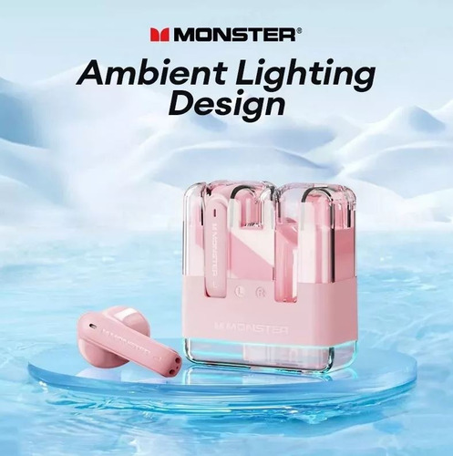 Audífonos Intrauditivos Inalámbricos Monster Xkt12 Rosa