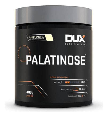 Palatinose - Pote 400g Dux Nutrition Sabor Sem sabor Tamanho Valor customizado