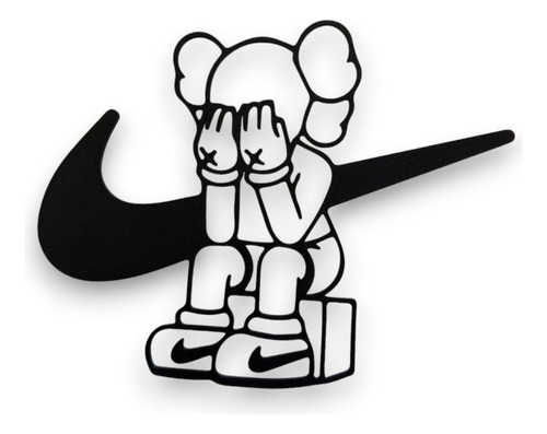 Cuadro Nike Kaws Decoración Moderna Minimalista Street Wear 