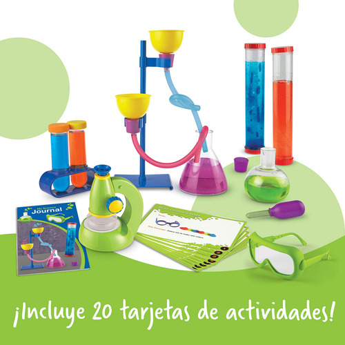 Learning Resources Primary Science Deluxe Lab Set De, Kit De Laboratorio Para Niños, Ciencias Para Niños, Experimentos Para Niños, Juguetes Stem, Juego De 45 Piezas, Mayores De 3 Años