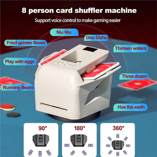 Máquina Automática De Barajado Y Distribuidor De Cartas,
