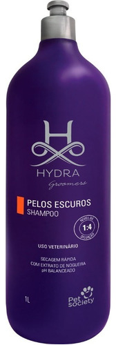 Shampoo Hydra Groomers Pelos Escuros Para Cães E Gatos 1l