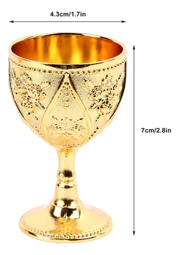 Copa De Vino Golden Wineglass, 2 Unidades, Exquisita Rosa En