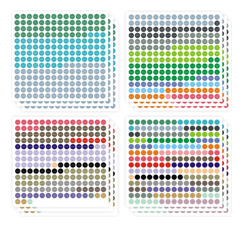 Calcomanías De 12 Hojas De Aceites Esenciales, Etiquetas P.