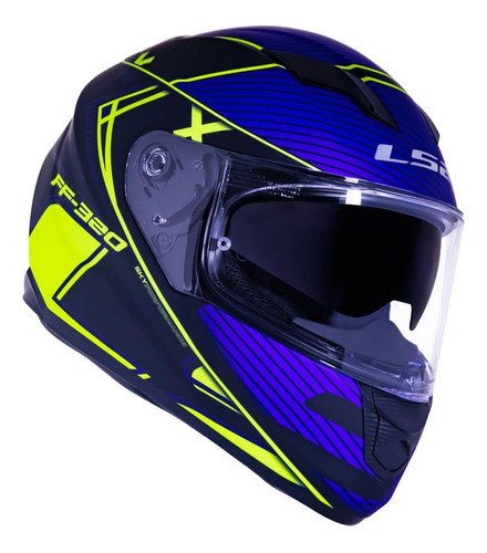 Capacete Ls2 Ff320 Stream Level Fosco Amarelo Fluor 58