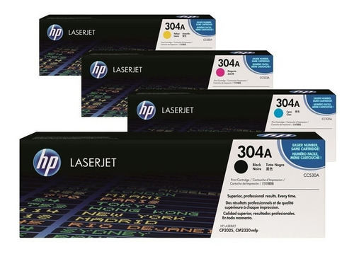 Cartucho Toner Original Hp 304a Cc530a Cc531a Cc532a Cc533a