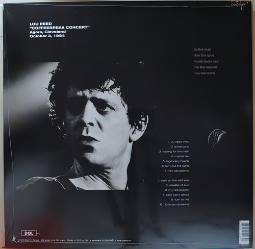 Lp Lou Reed - Live In Cleveland 1984