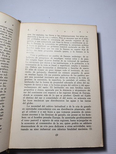 Imagen 8 de 10 de Antiguo Libro Radiografia De La Pampa Estrada 1953 Ro 2090