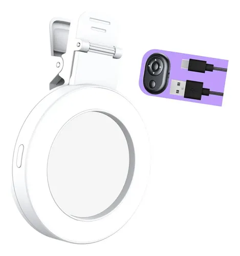 Espejo Para Selfies De Teléfono - Clip Ajustable Multiángulo Para Fotos Con Reflejos (Incluye Bolsa)