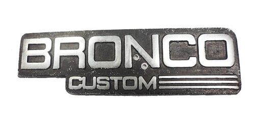 Emblema De Metal Palabra Bronco Custom