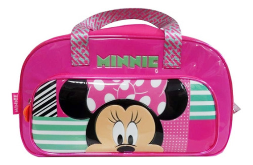 Bolso Minnie Mouse Km361 Bolsillo Piletero Original Cresko