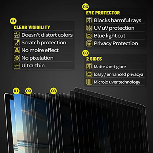 Filtro De Privacidad De Pantalla De 24 Pulgadas Para Monitor