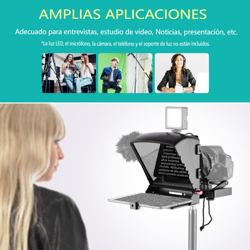 Andoer A1 Universal Portátil Teleprompter Prompter Prompter