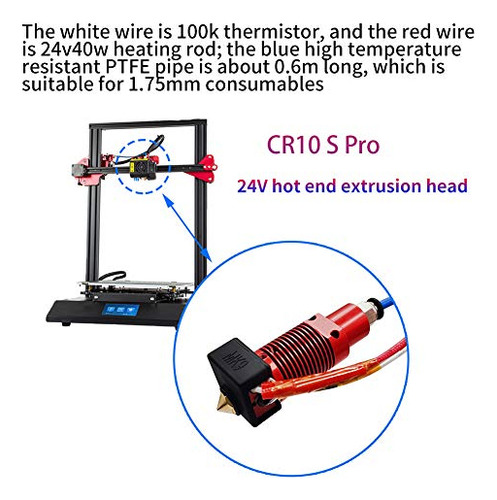 Impresora 3d Hot End Zhangli Para Creality Cr-10s Pro