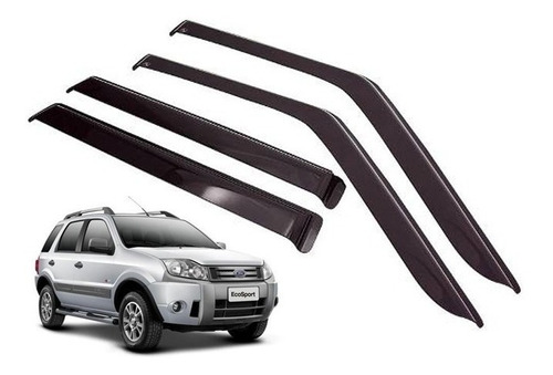 Deflector Ventanilla Ecosport Hasta 2012 Del / Tras Adhesivo