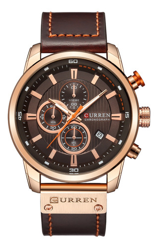 Curren M8291 Men Relógio De Pulso Pulseira De Couro Luxo