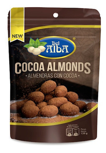 Almendras Con Cocoa Del Alba X120 Gr
