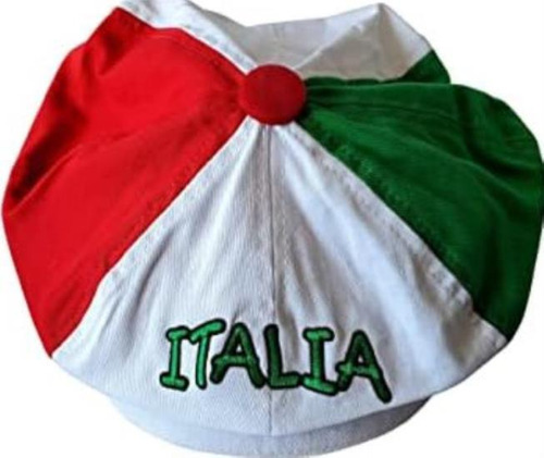 Gorra Tri-color Italia Gatsby Sombrero Italiano Colorido Del