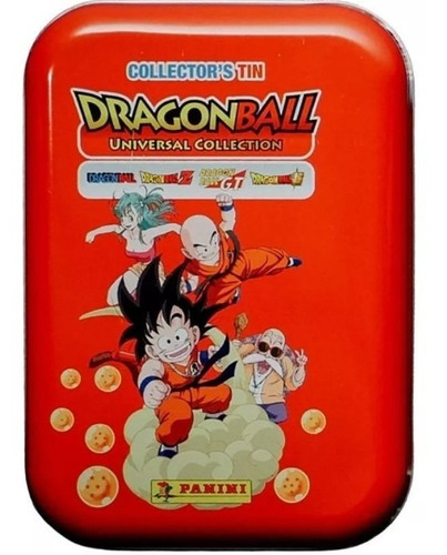 Dragon Ball Universal Lata Roja Panini + 2 Sobres