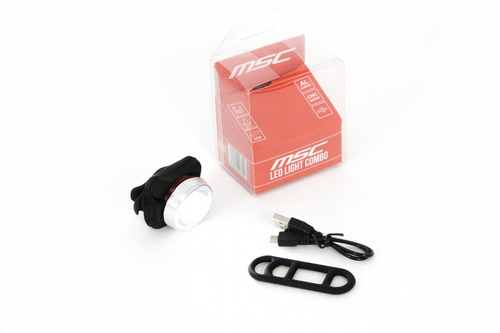 Luz Led De Bicicleta  Msc Blanca 650 Mah Recargable