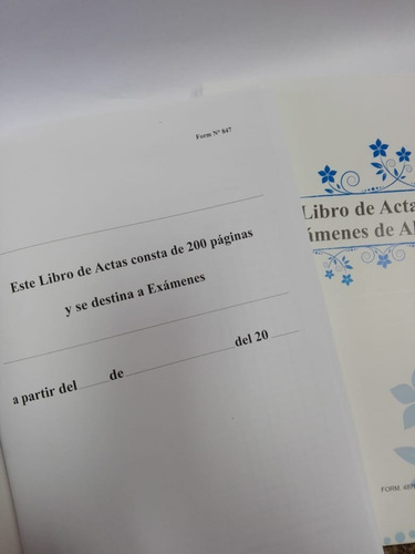 Imagen 3 de 6 de Pack De 6 Libros De Actas De Examen