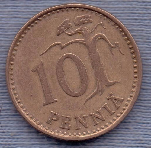 Finlandia 10 Pennia 1971 * Republica *