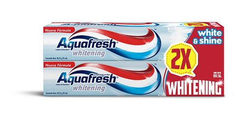 Pack Pasta Dental Aquafresh White Shine 2x96,75gr