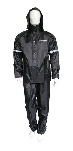 Imagen 1 de 6 de Impermeable Joe Rocket Rs-1 Rain Suit Negro Para Moto
