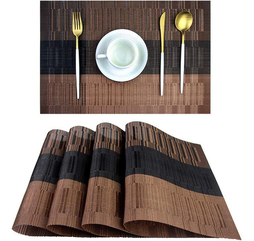 Mantel Individual Rectangular Para Cocina, Tapete Tejido