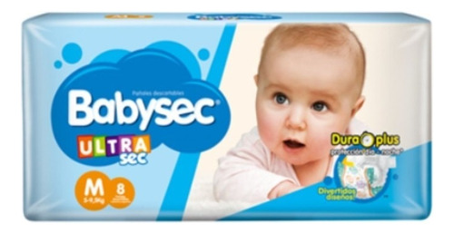 Pañales Babysec Grande 8u Pack 6 Unidades Género Sin género Tamaño Grande (G)