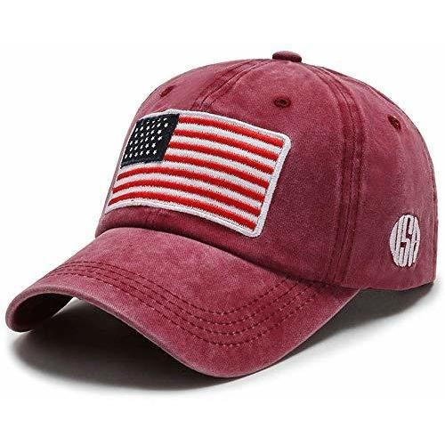 Uphily - Gorra Con La Bandera De Estados Unidos, Besbol, M