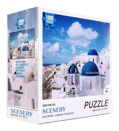 Imagen 3 de 7 de Puzzle Rompecabezas 1000 Piezas Cielo Paisaje Jigsaw Scarlet