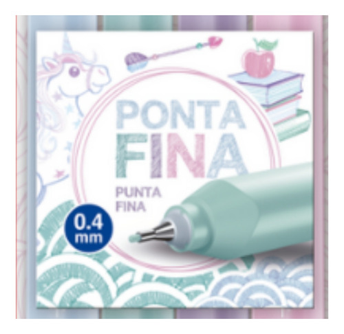 Caneta Fine Pen Tons Pastéis Faber-castell Cartela 4 Cores