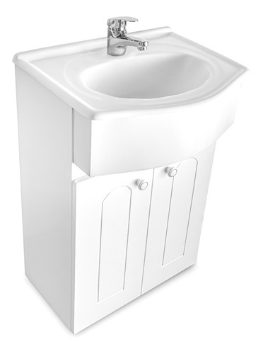 Imagen 6 de 9 de Vanitory Laqueado Clasico 50cm 2 Puertas (mueble Solo)