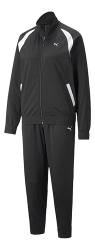 Agasalho Puma Baseball Tricot Suit Op Feminino - Preto