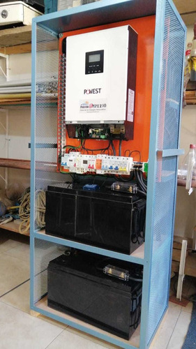 Imagen 2 de 10 de Planta Solar Híbrida Mppt Panel Inversor Fuente Onda Pura Tv