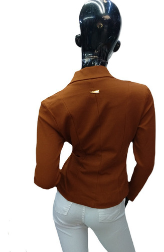 Imagen 4 de 5 de Saco Blazer Cuello Solapa Mujer Juvenil