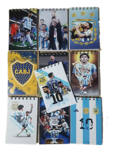 Libretas Messi Pack X 3