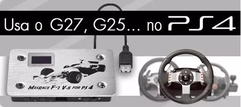 F1 Converter V4 Conecte Volante G27 G25 Gt Momo XBOX ONE (Seminovo)